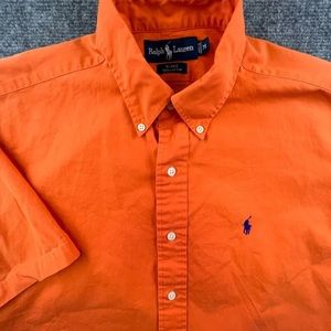 Ralph Lauren Orange Button down shirt